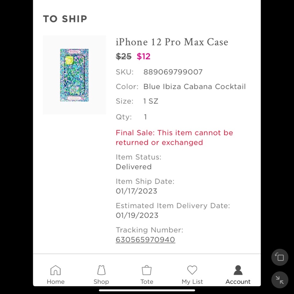 Lilly Pulitzer I phone 12 max cover